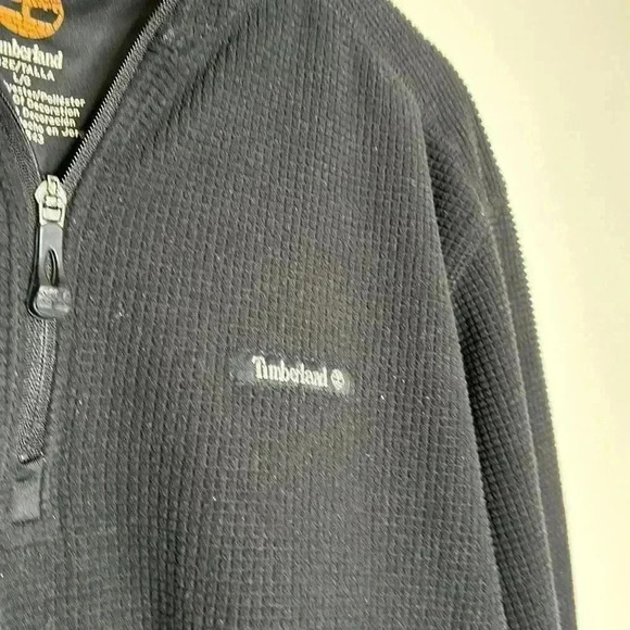 Timberland Black Half Zip Pull Over - Picture 6 of 7